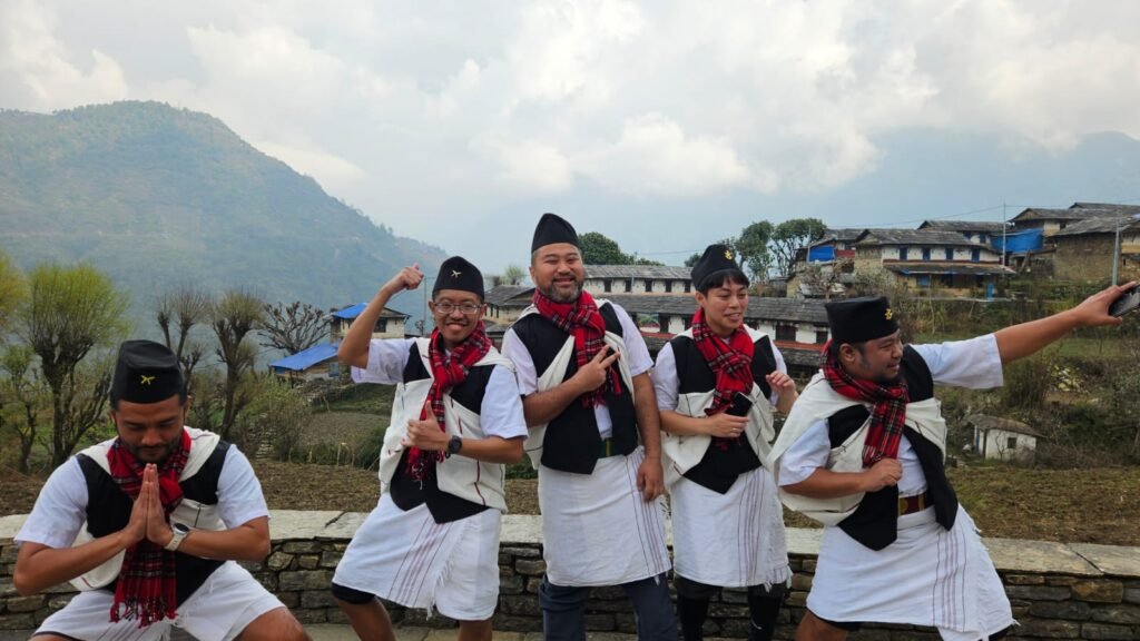 Trekking group in Ghandruk